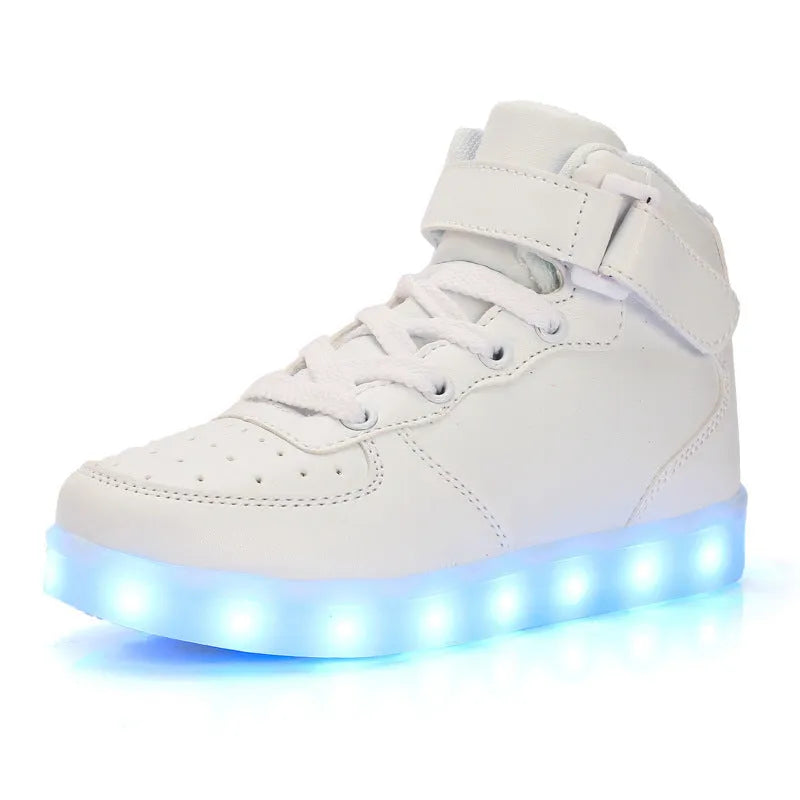 Zapatillas luminosas informales de moda para niños