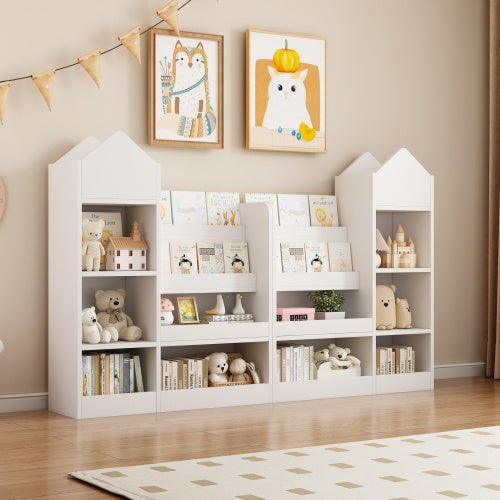 Estantería de madera para niños