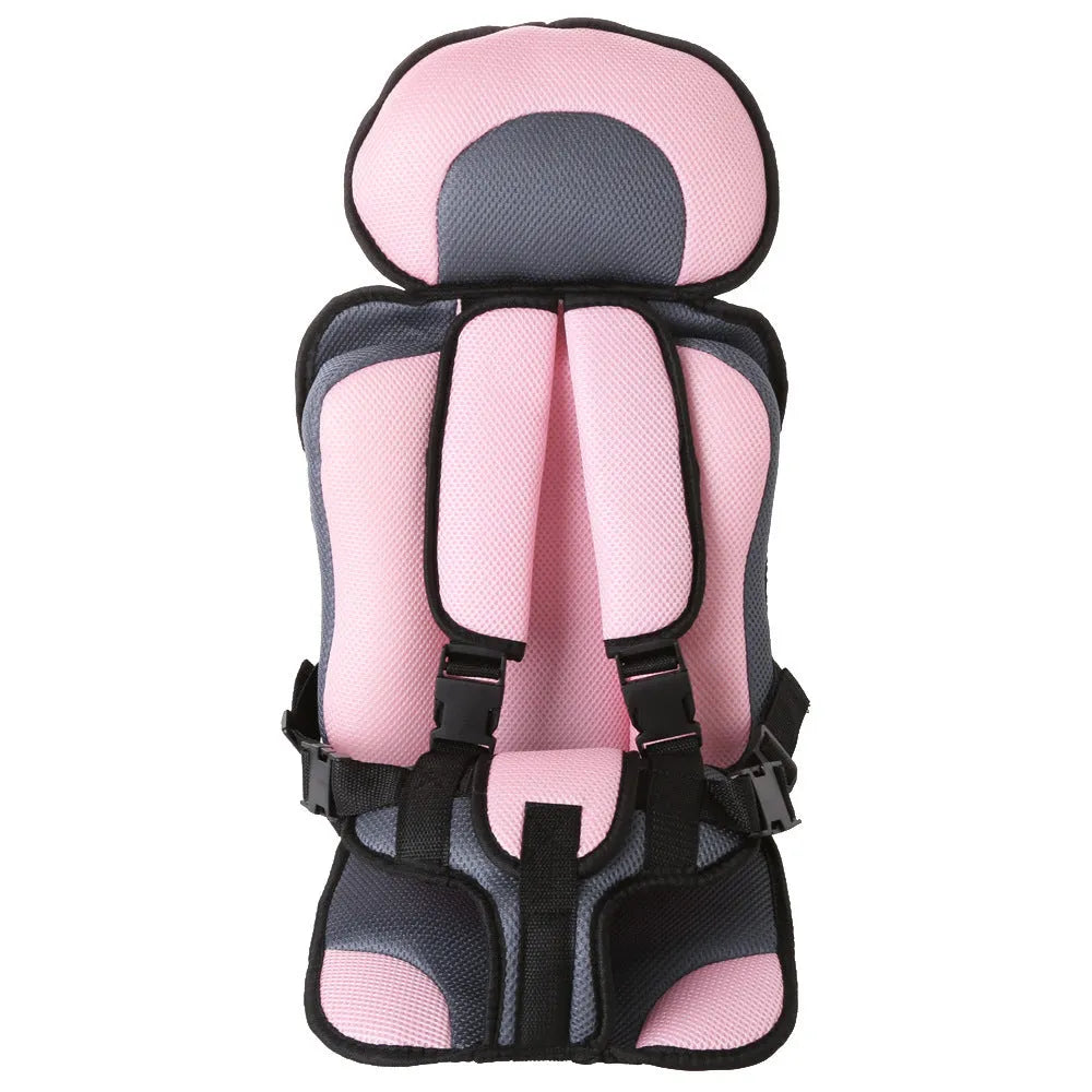 Alfombrilla de asiento seguro para niños, asiento de seguridad portátil para sillas de bebés y niños, versión actualizada, esponja espesante, almohadilla para asientos de cochecito de coche para niños