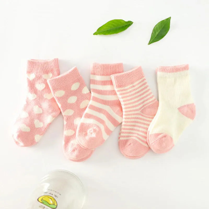 Calcetines de tubo de algodón para niños.