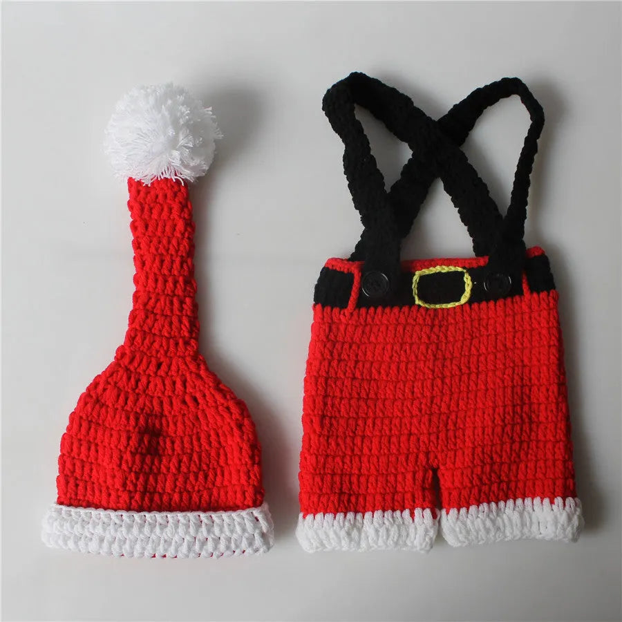 Vestido navideño de lana roja