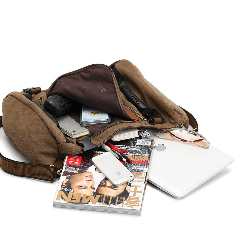 Mochila de lona para hombre, mochila de viaje enorme para hombro escolar, mochila para ordenador, bolsas versátiles funcionales, bolsa multifuncional para ordenador portátil