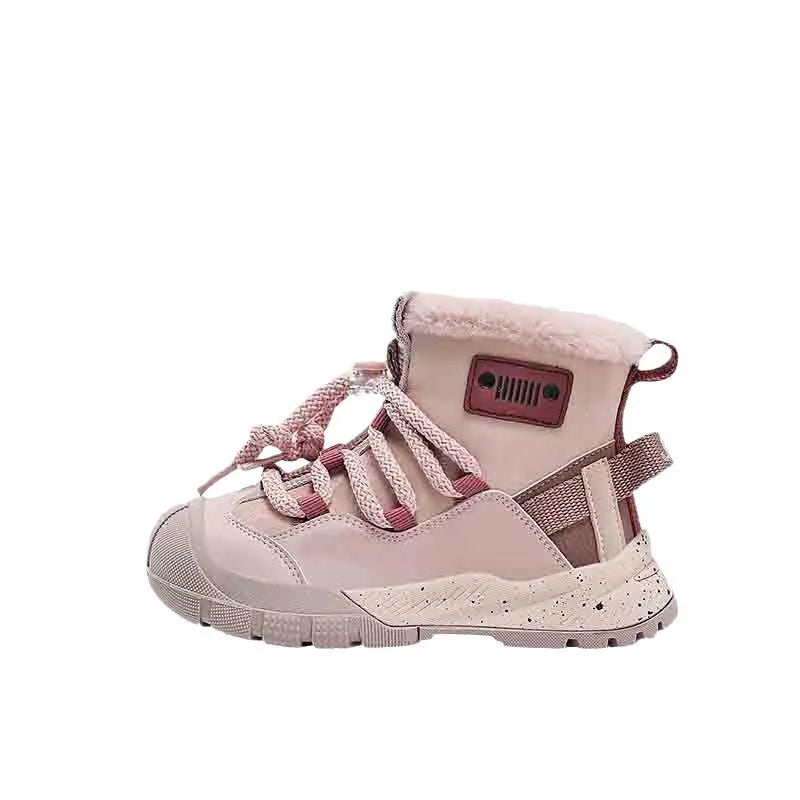 Zapatilla para niños impermeable para la nieve con forro polar
