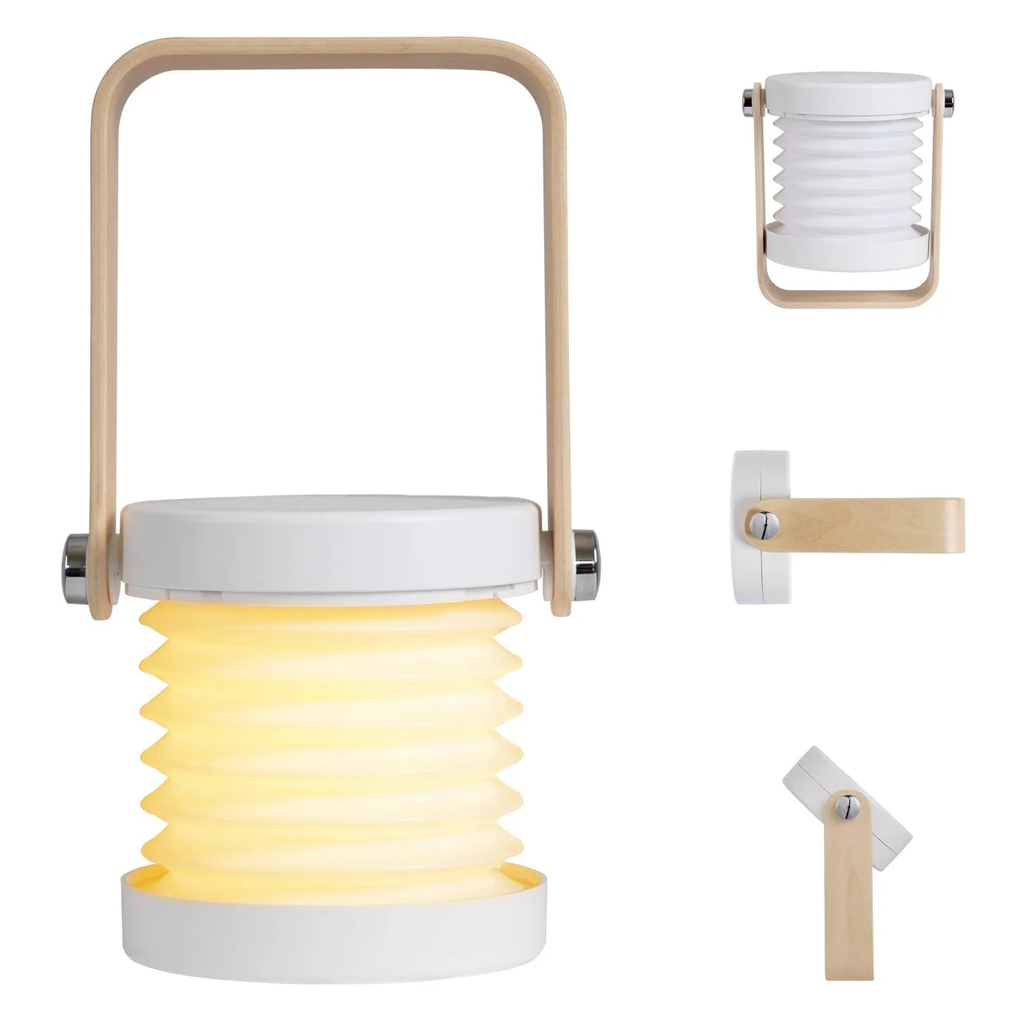 Luz de Camping, linterna, luz nocturna, lámpara de mesa Led telescópica, luz Usb plegable, producto creativo 3d, luz portátil