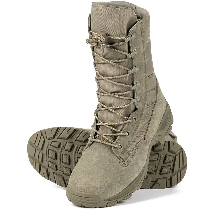 Botas de combate altas Botas safari verdes Combate ligero