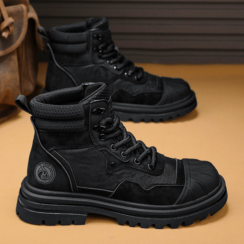 Botas Martin de ruibarbo con puntera alta para hombre