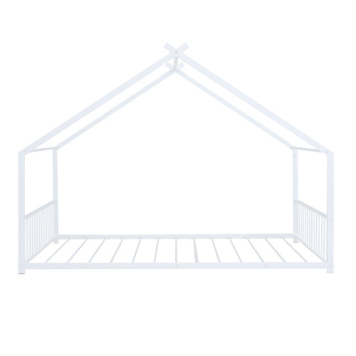 Cama de metal de tamaño completo para el hogar