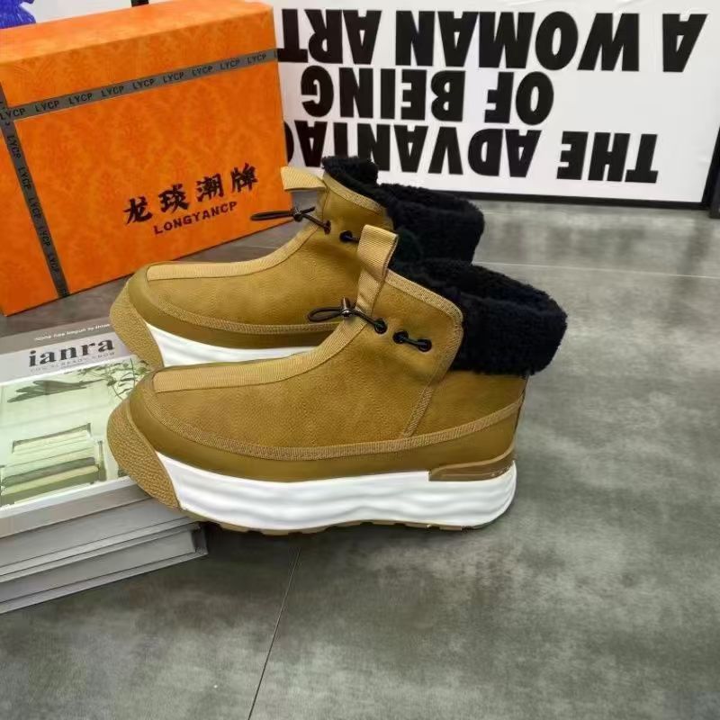 Zapatos de hombre con plataforma alta de cuero genuino