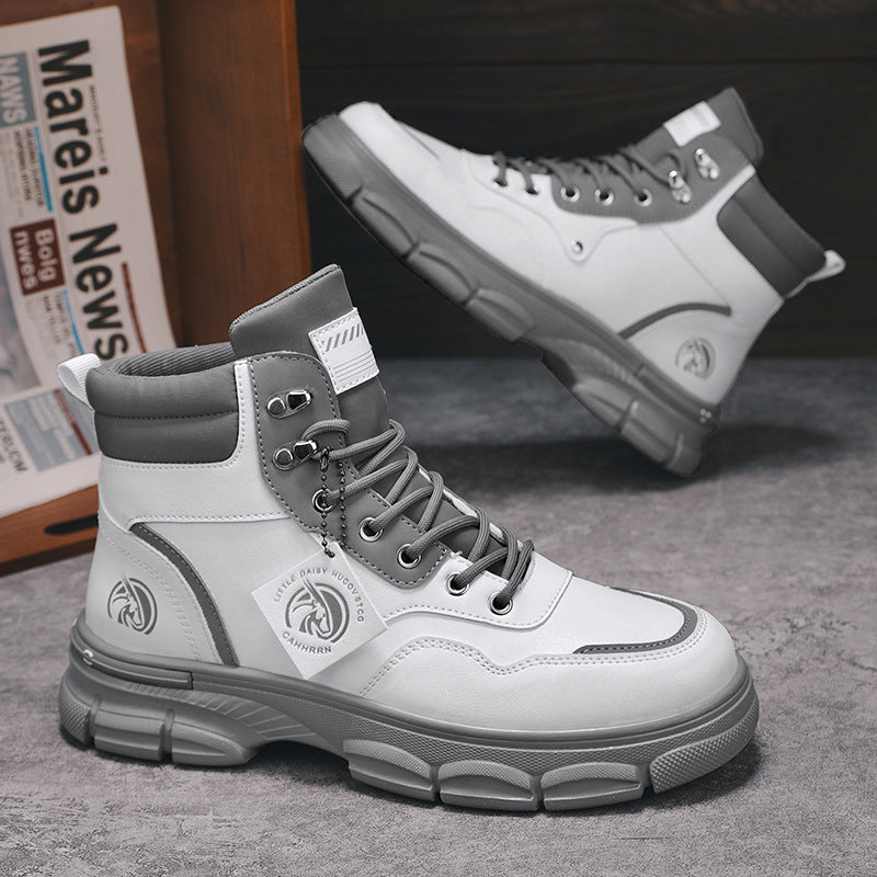 Botas Martin de estilo británico de caña alta y tendencia informal para hombre
