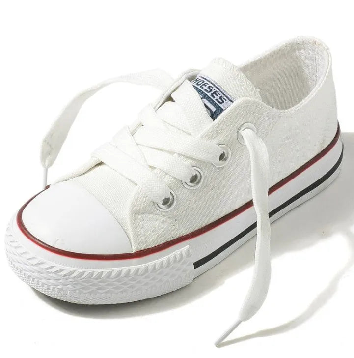 Zapatos de lona Zapatos casuales antideslizantes Zapatos para estudiantes, padres e hijos, nuevos zapatos de bebé, zapatos blancos