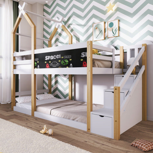 Cama infantil de madera maciza