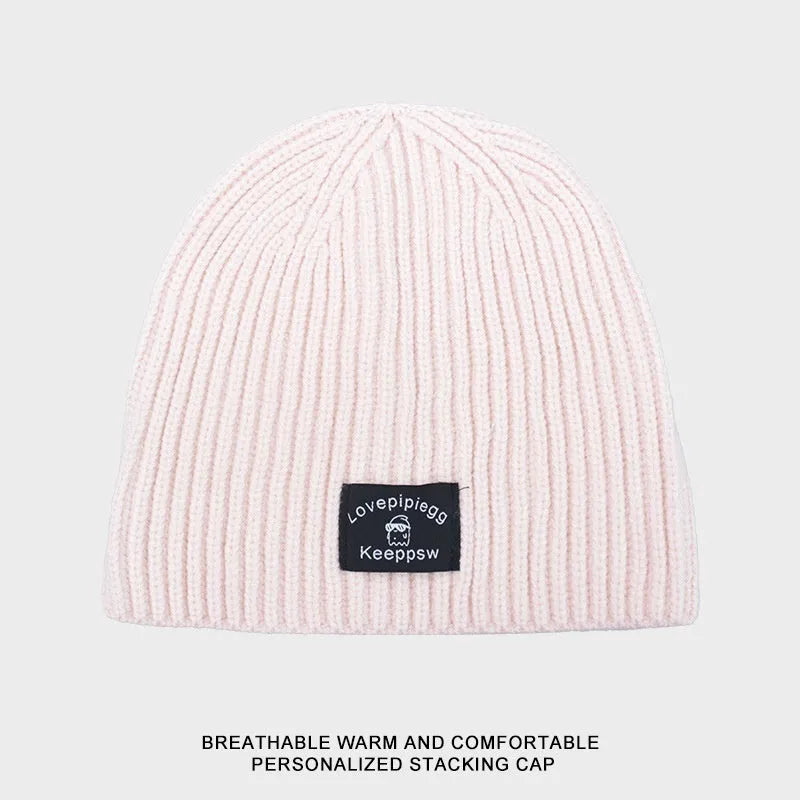 Gorro de punto a juego de moda simple