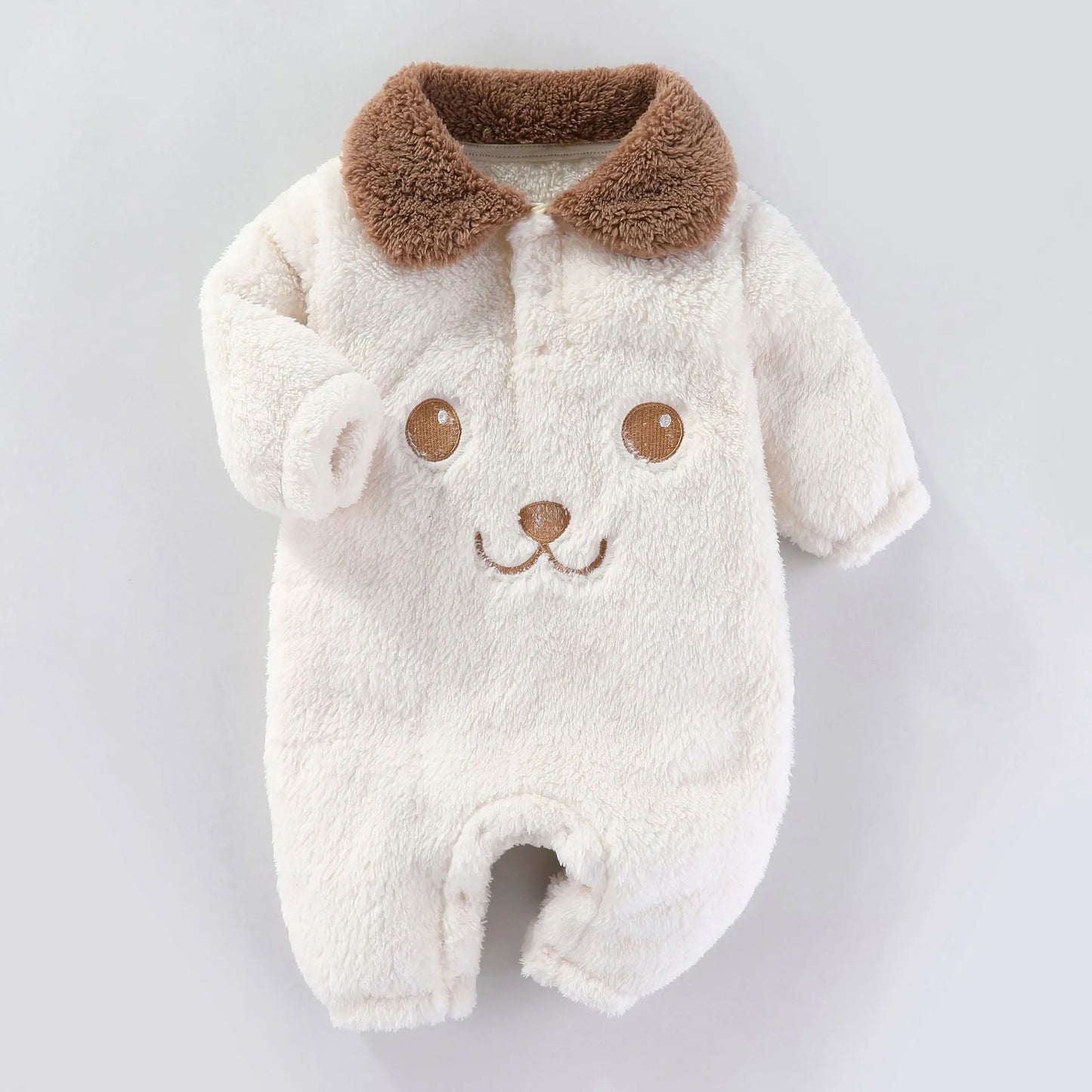 Mono largo de lana con pantalones Keep Baby Warm