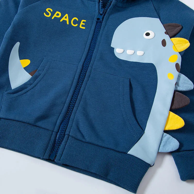Cárdigan de abrigo con ropa de dinosaurio de otoño para niños