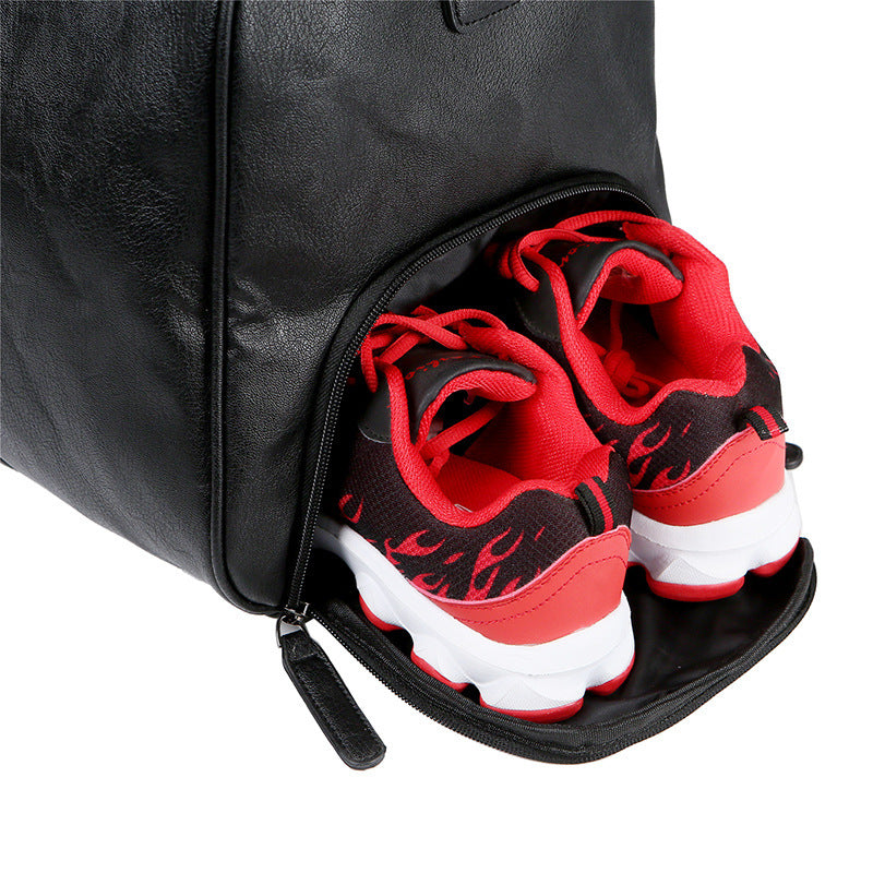 Bolso de mano retro de cuero para hombre europeo y americano de gran capacidad
