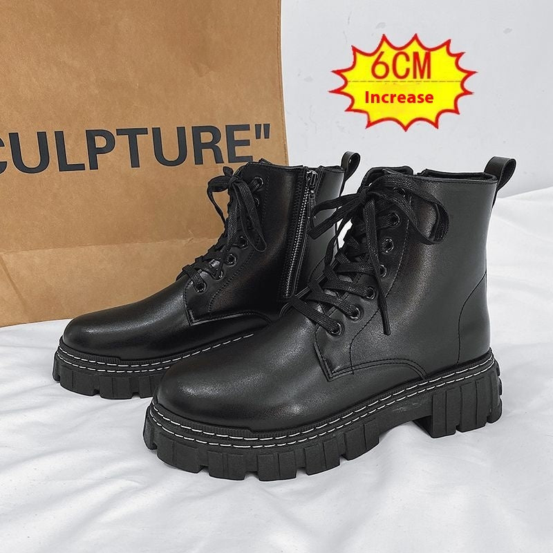 Botas Martin con cremallera lateral estilo británico para hombre