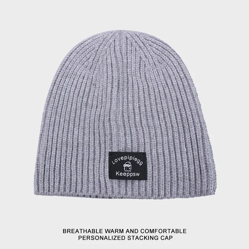Gorro de punto a juego de moda simple