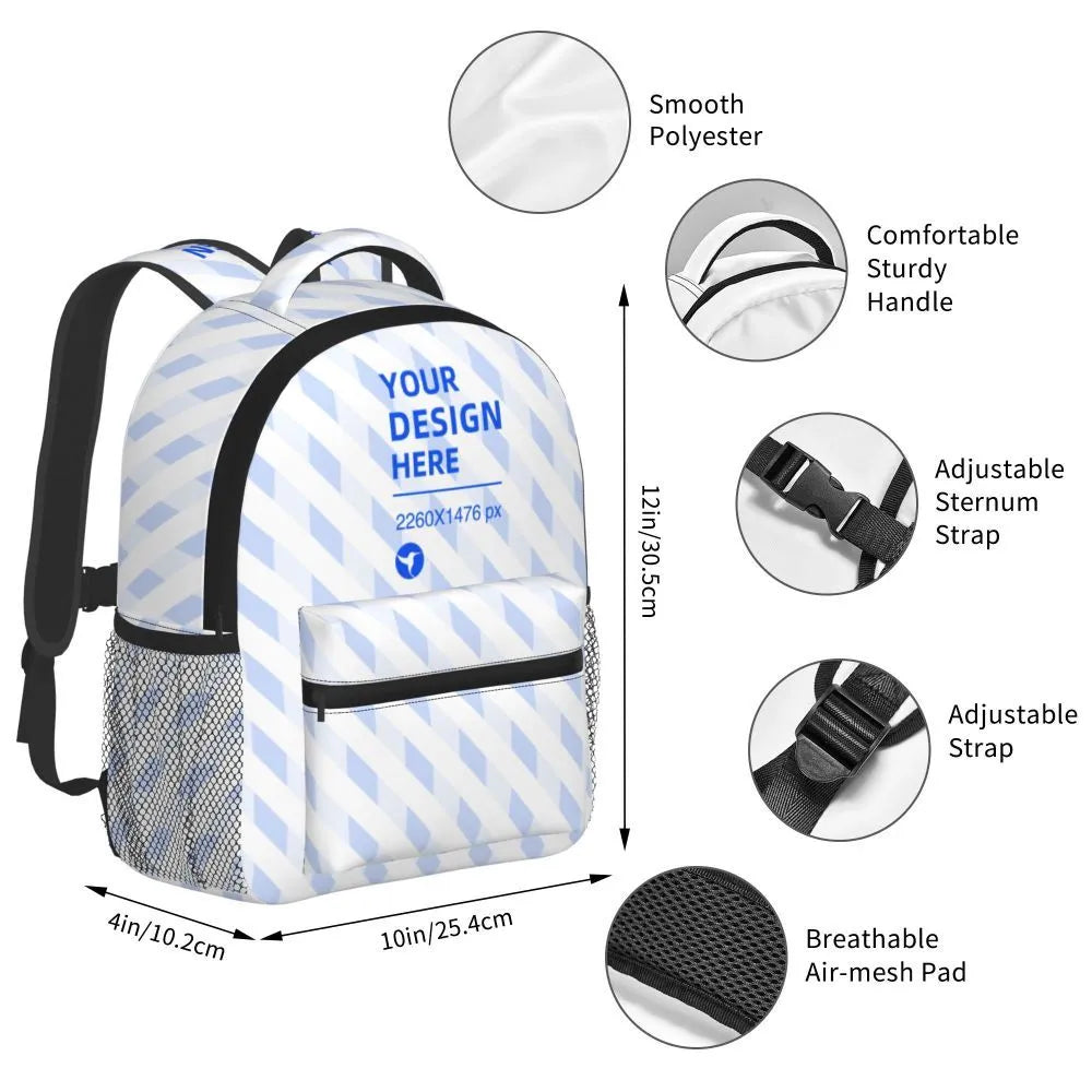 Mochila infantil ligera, sencilla y de gran capacidad.