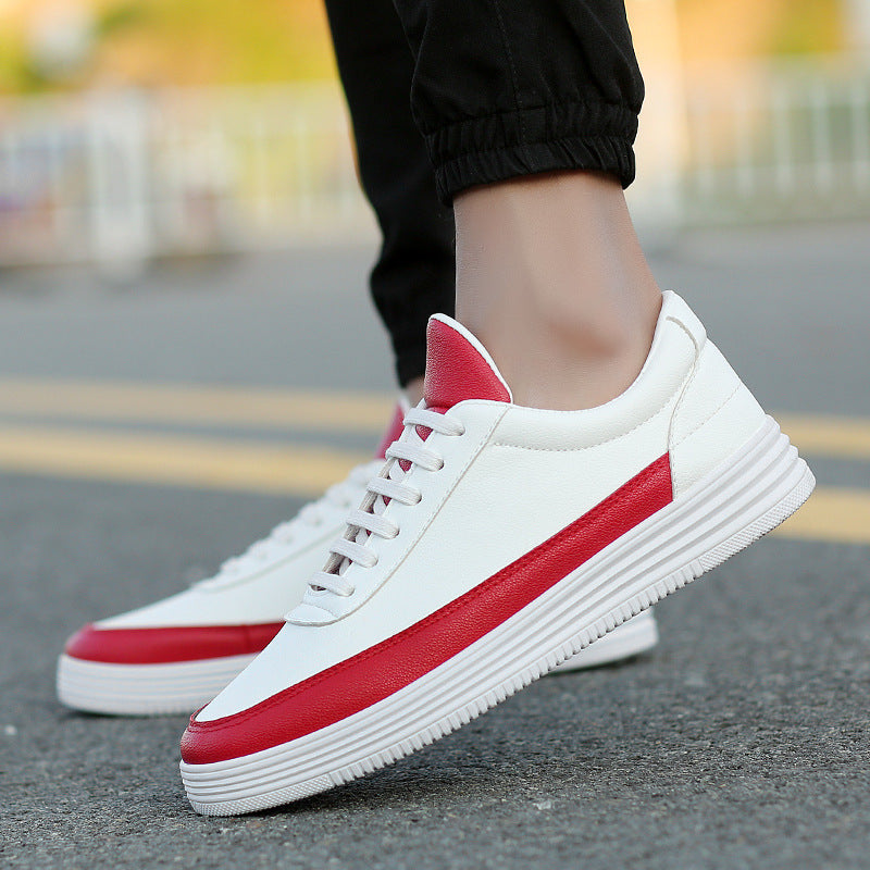 Nuevos zapatos blancos calientes, zapatos para hombre, zapatos coreanos que combinan con todo, zapatos para hombre, viento británico en otoño
