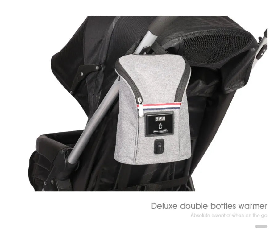 Calentador de biberones USB para coche, portátil, para viaje, leche materna, caliente
