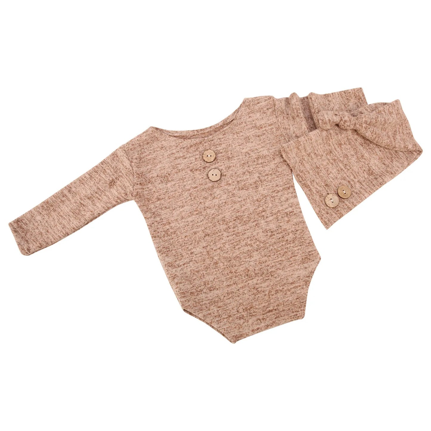 Bébé Photo Vêtements Accessoires Bouton Chapeau Deux Ensembles