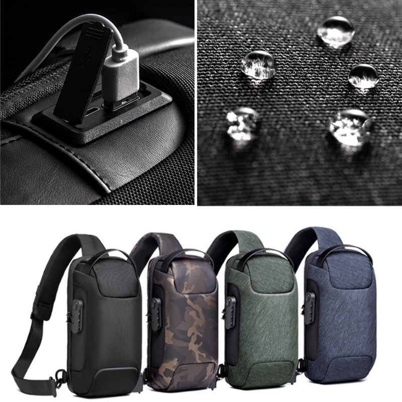 Bolso de pecho para hombre, bolso de mensajero, bolsos de hombro antirrobo, bolso de pecho para hombre