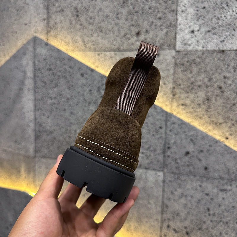 Botas Martin de ante Zapatos informales con parte inferior hundida y cálida con forro polar