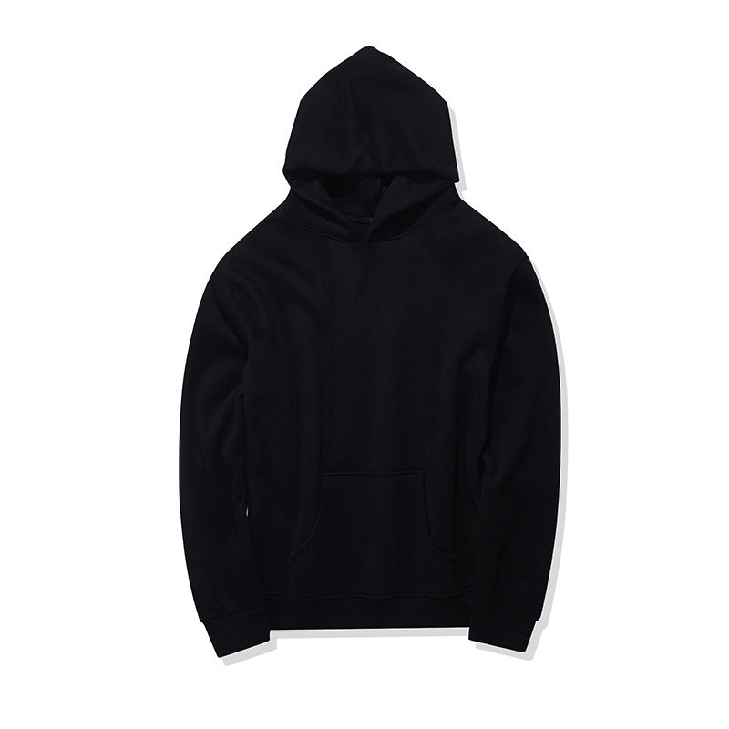 Suéter masculino y masculino otoño nuevo color más terciopelo oversize fuera del hombro Sudadera con capucha para hombre marea