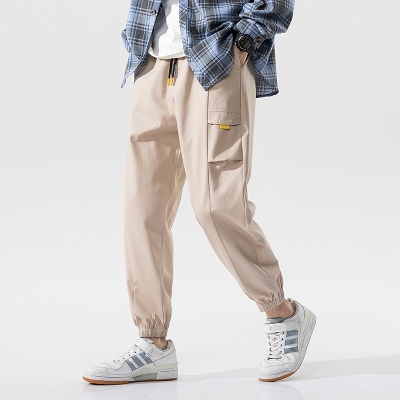 Monos para hombre, pantalones Harem de marca a la moda, pies deportivos, pies de haz de nueve puntos, pantalones casuales