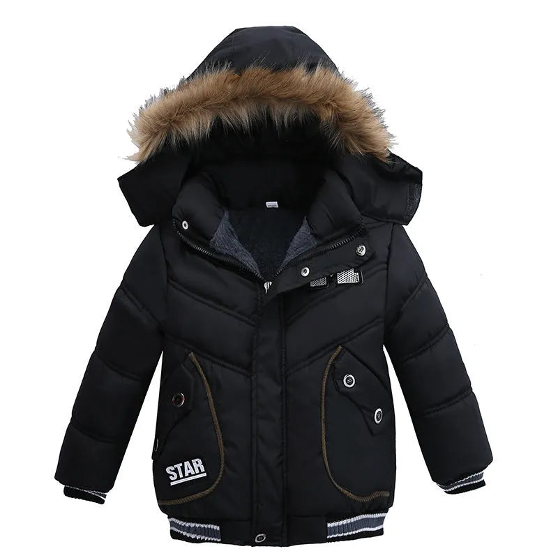 Chaquetas acolchadas de algodón para niños pequeños y medianos