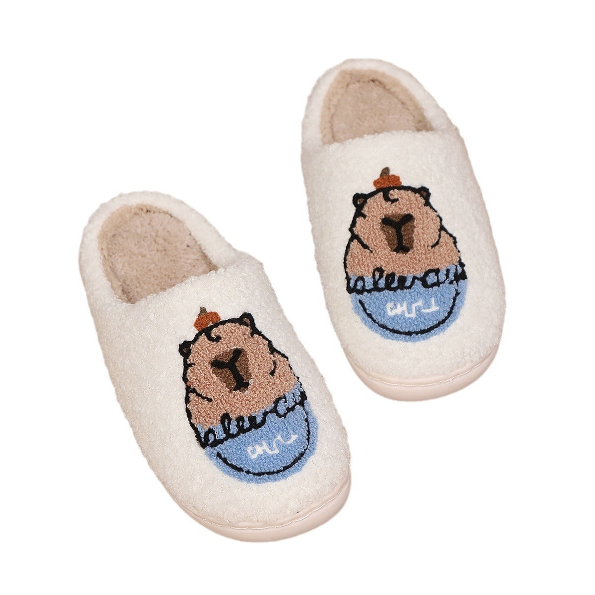 Lindos pantuflas de algodón Capibala de dibujos animados