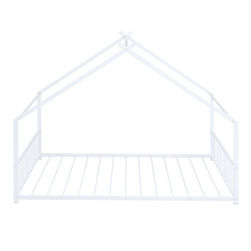 Cama de metal de tamaño completo para el hogar