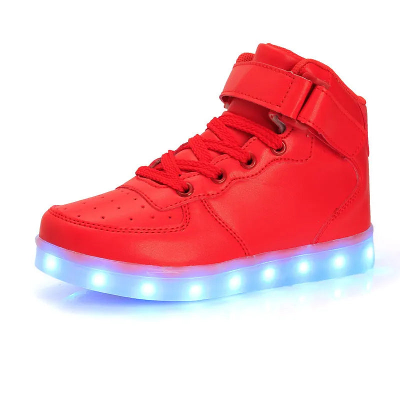Zapatillas luminosas informales de moda para niños