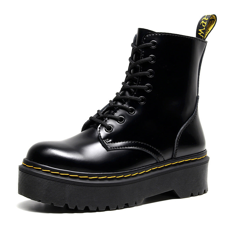 Botas de moto con cordones y parte inferior Muffin