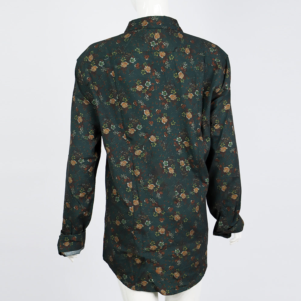 Nueva moda Casual camisa manga larga para hombre estilo europeo camisa ajustada para hombre camisas florales de algodón de alta calidad ropa para hombre