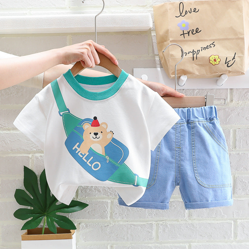 Ropa de verano para niños de estilo occidental y coreano