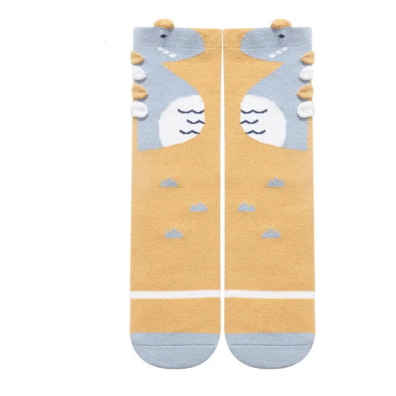 Calcetines tridimensionales por encima de la rodilla para bebés sin tacones para bebés y niños pequeños