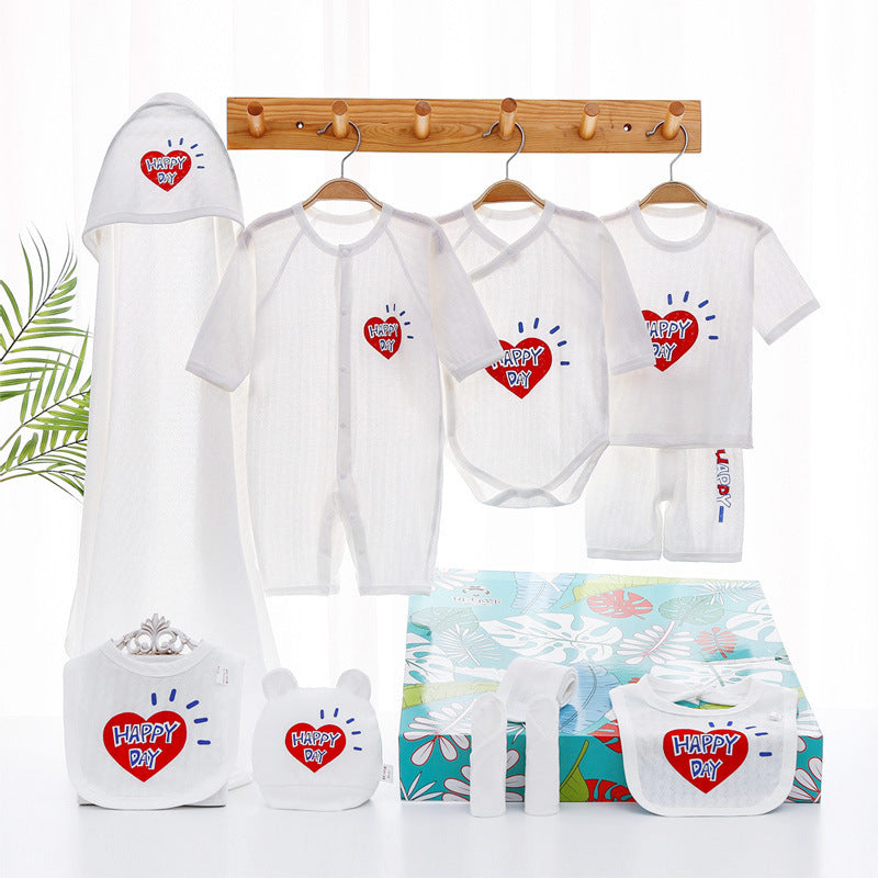 Conjunto de regalo para bebé con ropa fina de verano para recién nacidos