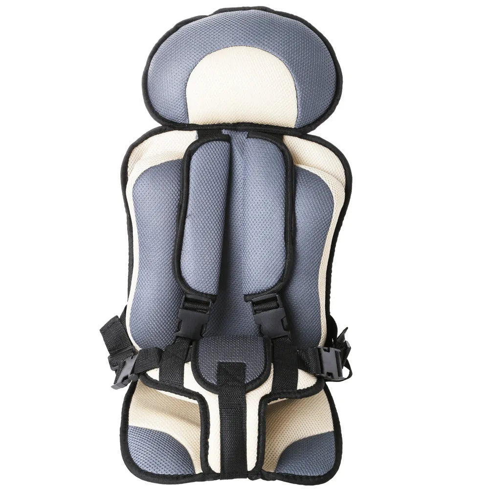 Alfombrilla de asiento seguro para niños, asiento de seguridad portátil para sillas de bebés y niños, versión actualizada, esponja espesante, almohadilla para asientos de cochecito de coche para niños