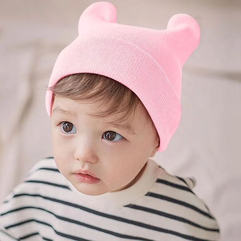 Gorro para niño, jersey, tejido para bebé