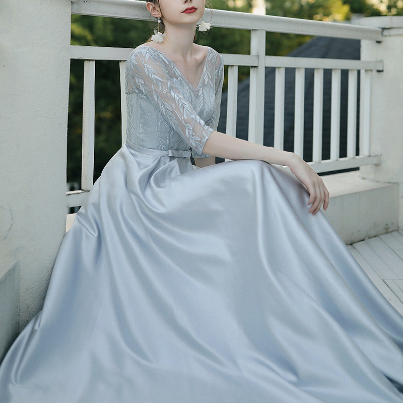 Vestido de noche elegante para banquete de mujer