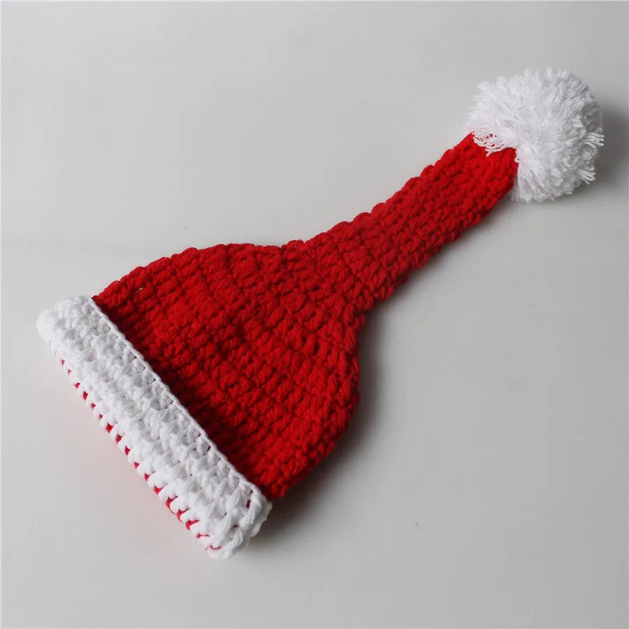 Vestido navideño de lana roja