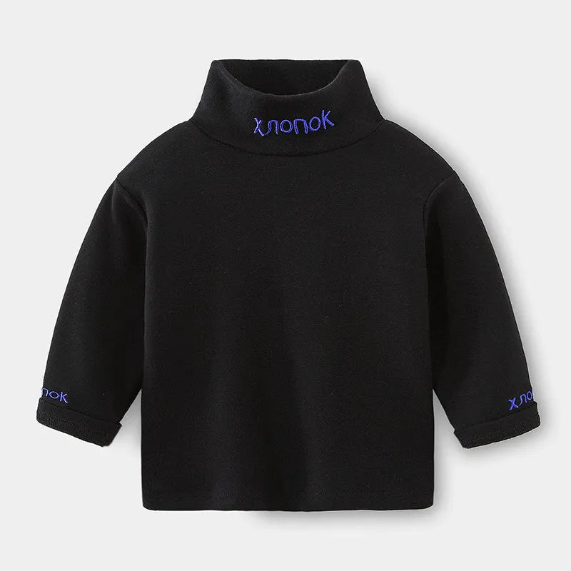 Ropa para niños con cuello medio alto y parte inferior