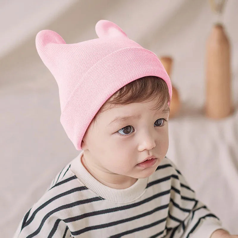Gorro para niño, jersey, tejido para bebé