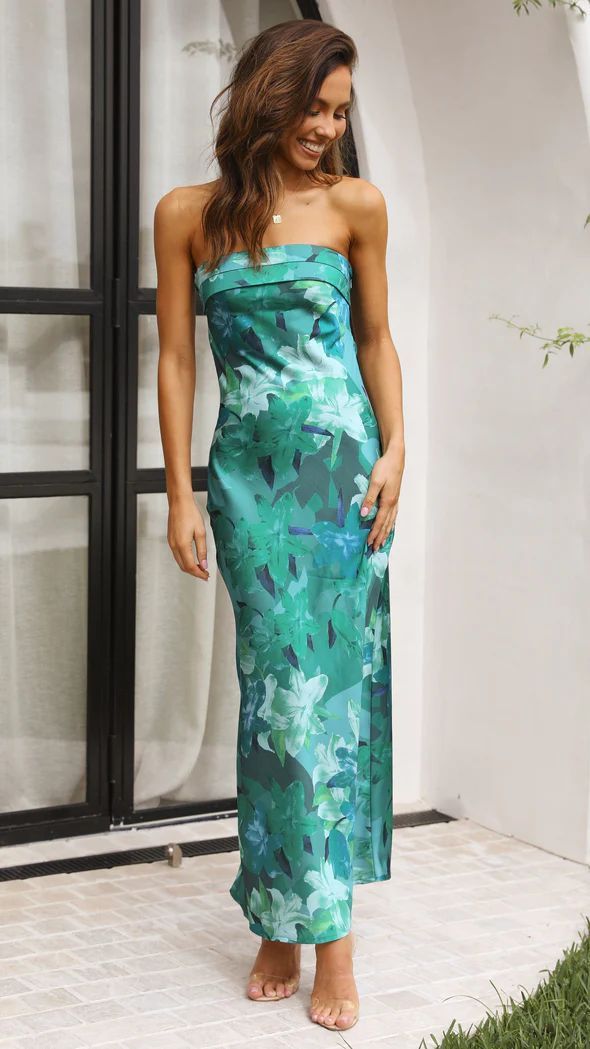 Vestido largo de verano con escote tubo y espalda descubierta, estampado floral, para fiesta y noche, para mujer