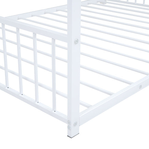 Cama de metal de tamaño completo para el hogar