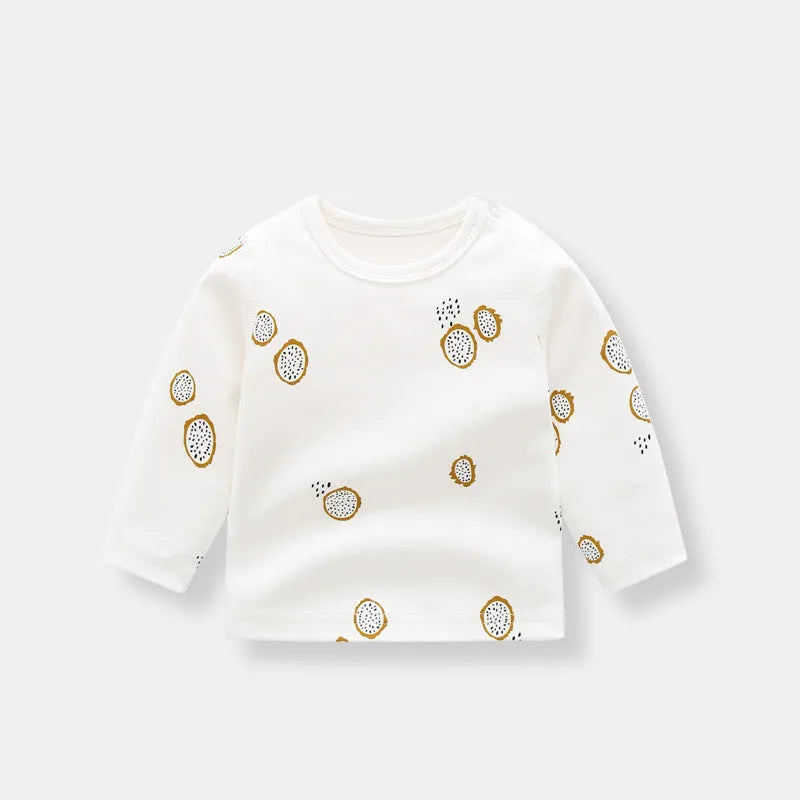 Camiseta de manga larga de algodón orgánico para niño