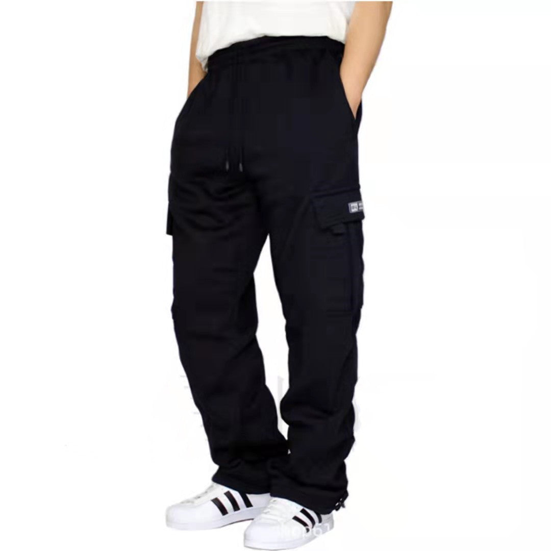 Pantalones de hombre Pantalones de chándal Estiramiento Cintura elástica Jogger Pantalones deportivos Pantalones con cordón Moda Ropa para hombre