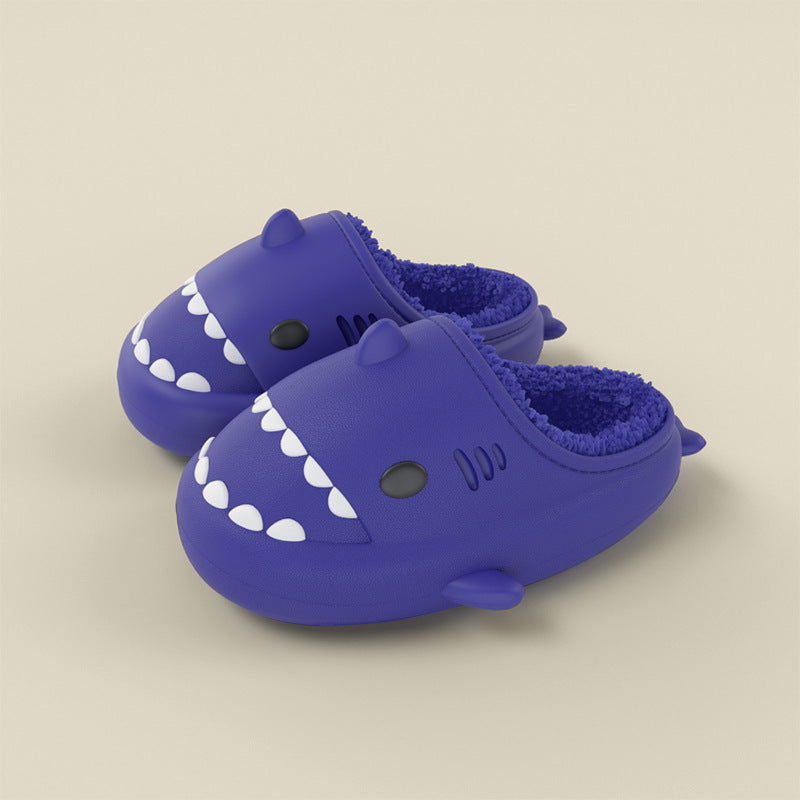 Zapatillas de Eva para niños con tiburón de dibujos animados tridimensionales