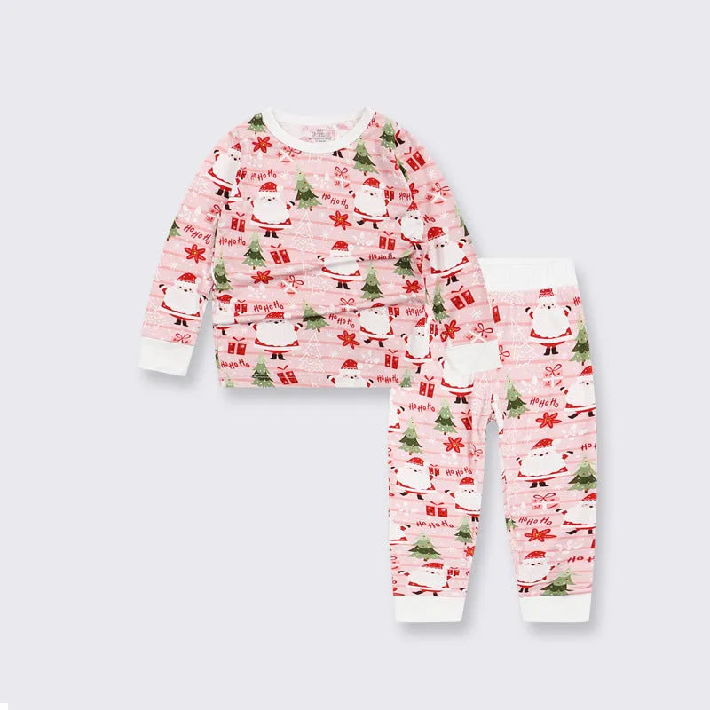 Pijamas de bebé de fibra de bambú para niños.